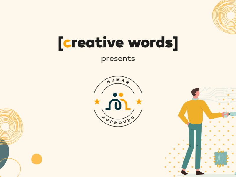certificazione human approved creative words