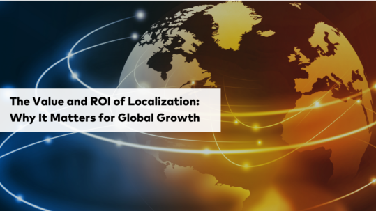 ROI in localization in global growth
